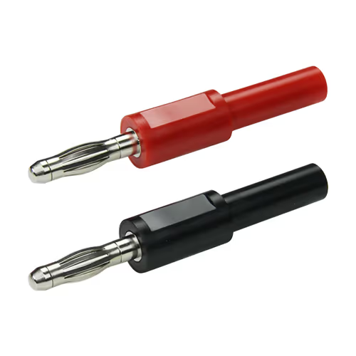 CT3089 DMM Probe Banana Plug Adapter | 4mm, Banana Plug to Jack-Pair, Black and Red - Image 1