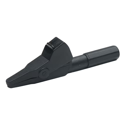 CTM-652-0 Alligator Clip | Small, Nylon Insulated, Black - Image 1
