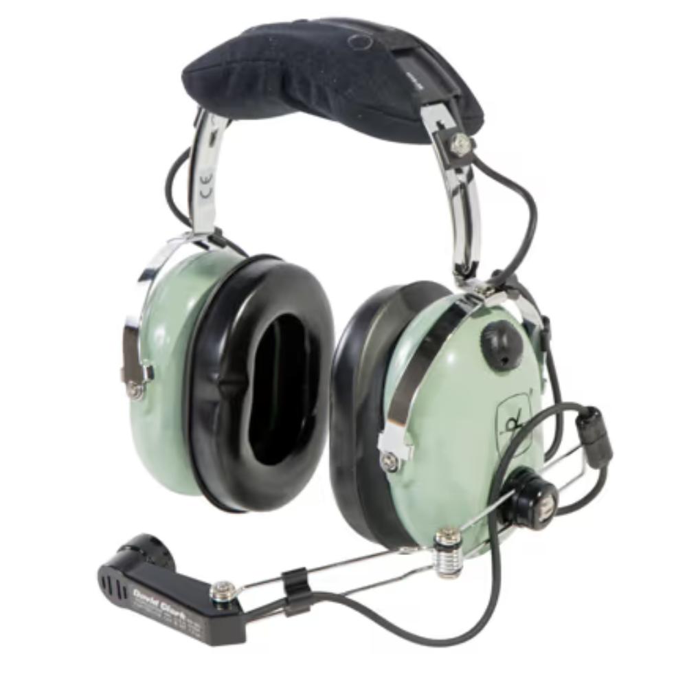 David Clark Helicopter Headset | Coil Cord, U-174/U Plug, Wire Boom, M-7/DC