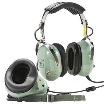 12512G-01 David Clark Two-Way Headset | Mic Shield, Straight Cord, U-174 Plug - Image 1