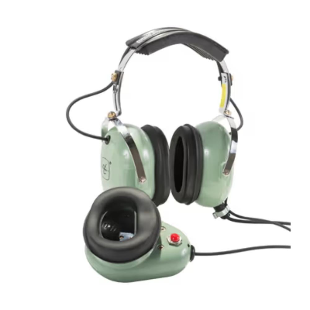 12515G-12 David Clark Aviation Headset | Mic Shield, PTT, Straight Cord, SC-267 Plug - Image 1