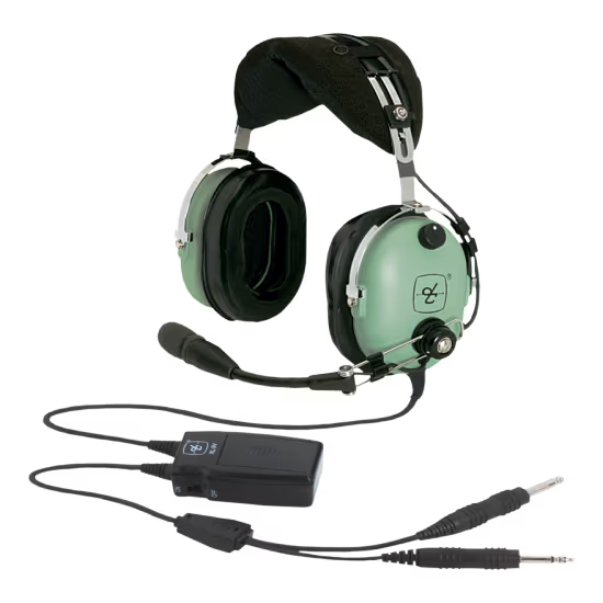 David Clark Aviation Headset | ENC, Straight Cord, Dual Plug, Flex/Wire Boom, M-7/A