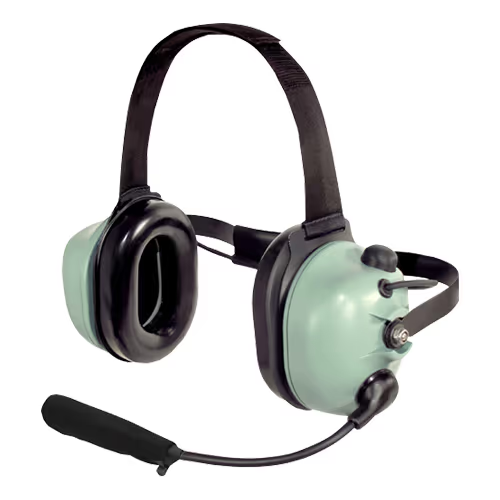 40416G-17 Series 6200 Radio-Direct Headset | Dual Ear, Behind The Head, 6 ft Coil Cord - Image 1
