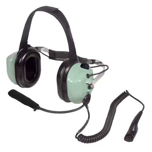 H6740-51 David Clark Series 6700 Radio-Direct Headset | Coil Cord, M-77 Electret, Over-Molded Boom - Image 1