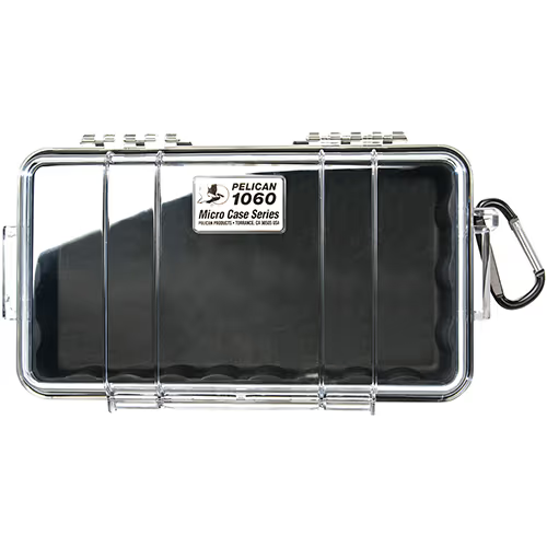 1060-025-100 1060 Micro Case | Clear Case with Black Black Liner - Image 1
