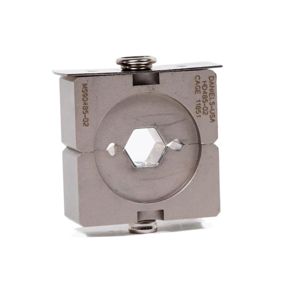 HD485-02 1 Die Set Assembly - Hex Cavity for 2/0 AWG Uninsulated Copper Terminals - Image 1