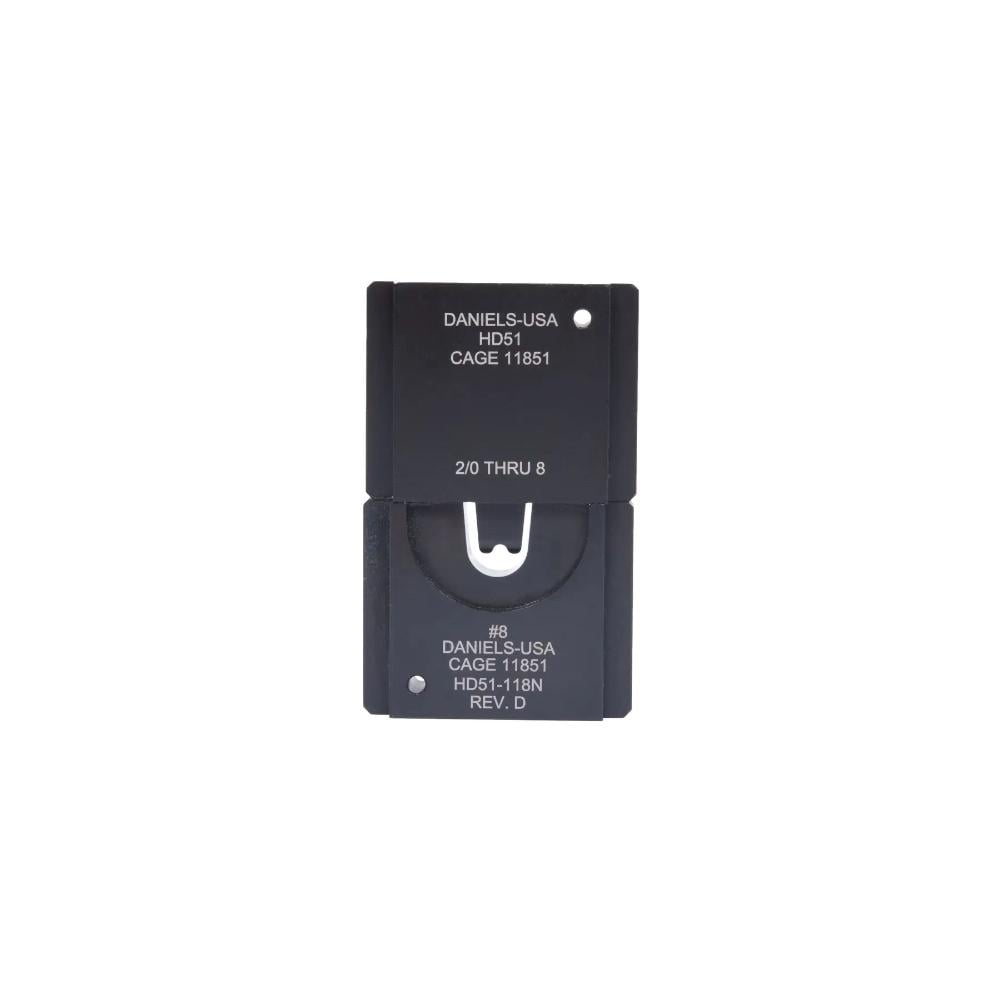 HD51-118N HD51 Die Set - .115 Double Indent #8 Uninsulated Terminals - Image 1